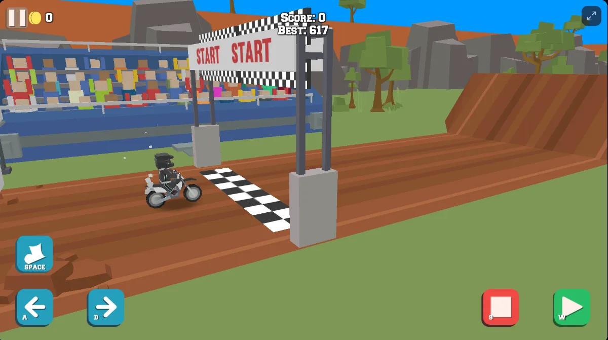Blocky Xtreme Game Start Screenshot